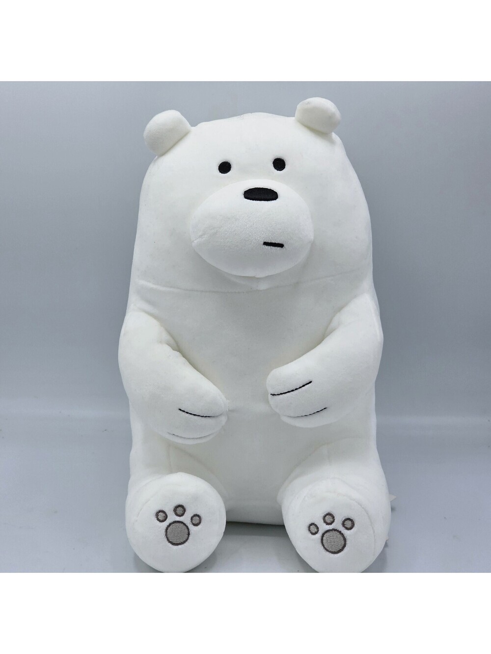 Miniso Life X We Bare Bears Plush 10” Polar Bear White Sitting Bear With Tags
